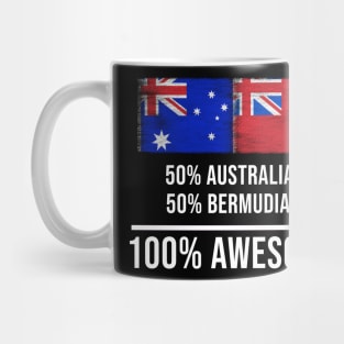 50% Australian 50% Bermudian 100% Awesome - Gift for Bermudian Heritage From Bermuda Mug